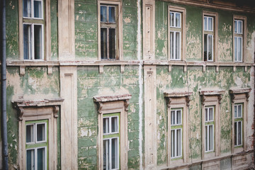 Street view of Sibiu old town 