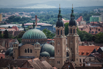 Fototapeta na wymiar Street view of Sibiu old town 