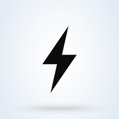 Thunder and Lightning. Simple vector modern icon design illustration