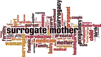 Surrogate mother word cloud