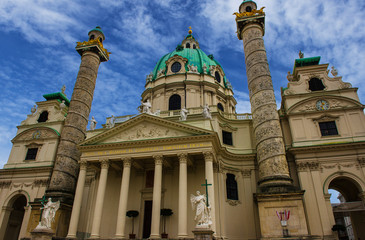 Antique Church Karlskirche - Austria Vienna