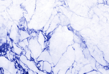 The Detailed structure of blue marble in natural pattern for background and design.