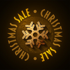 Christmas sale graphic design template.