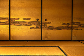 ふすまと畳　背景素材