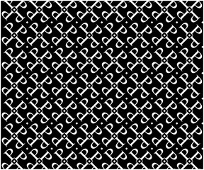 Abstract seamless geometric pattern background, black and white