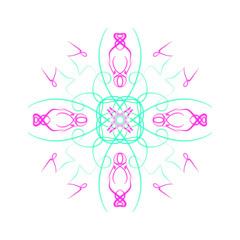 oriental digital mandala illustration design