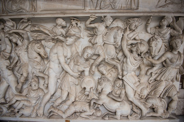 antique stone carving vatican rome
