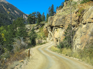 Old Fall River Road in Rocky Mountain National Park
