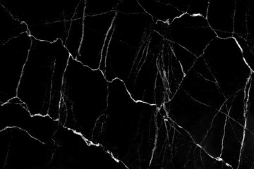 Black marble texture natural patterns vein background
