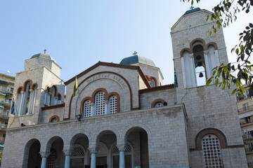 Fototapeta premium Church of Panagia Dexia in city of Thessaloniki, Greece