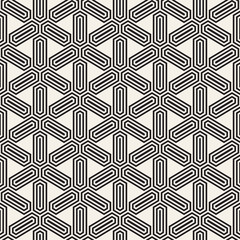 Vector seamless geometric pattern. Simple abstract lines lattice. Repeating elements stylish background tiling