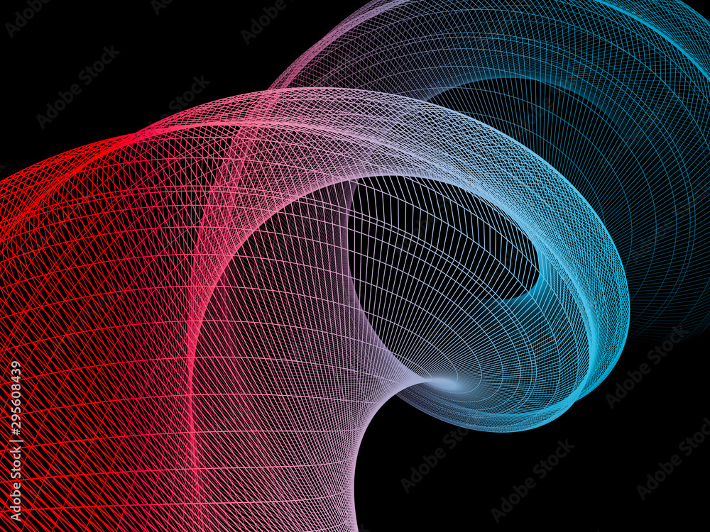 Poster geometric abstract technology and science background. 3d