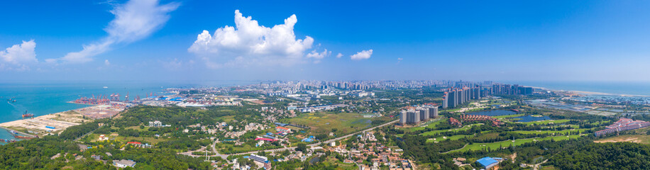 Waterfront view of Guantouling National Forest Park, Guangbei Hai City