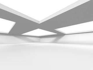 Futuristic White Architecture Design Background