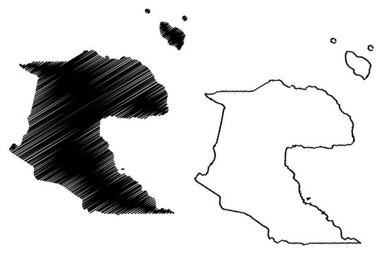 Morobe Province (Independent State of Papua New Guinea, PNG, Provinces of Papua New Guinea) map vector illustration, scribble sketch Morobe map....