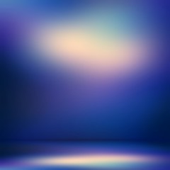 3d background magical blue violet abstraction. Shiny flare reflection. Secret room intrior.