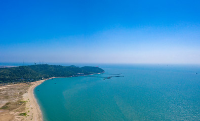 Waterfront view of Guantouling National Forest Park, Guangbei Hai City