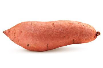 sweet potato, yam, isolated on white background, clipping path, full depth of field