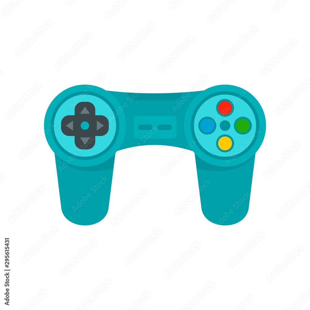 Poster gadget game controller icon. flat illustration of gadget game controller vector icon for web design
