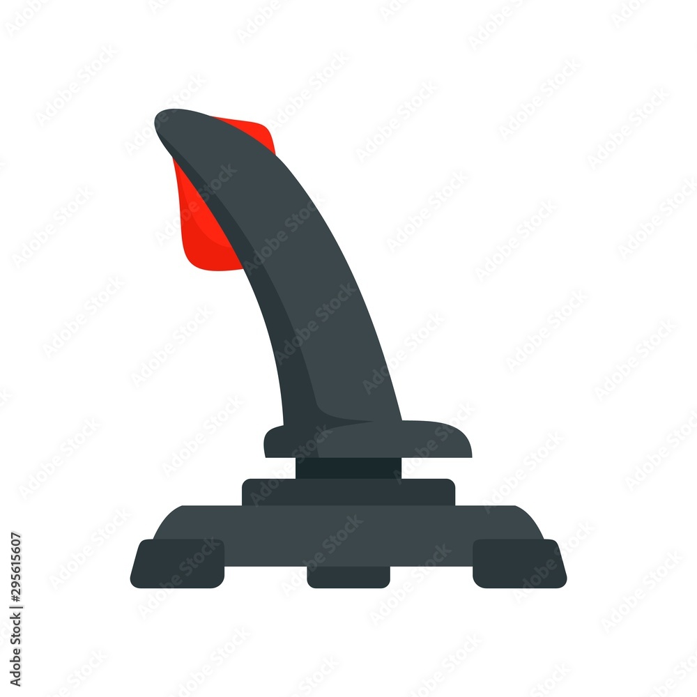 Poster airplane joystick icon. flat illustration of airplane joystick vector icon for web design