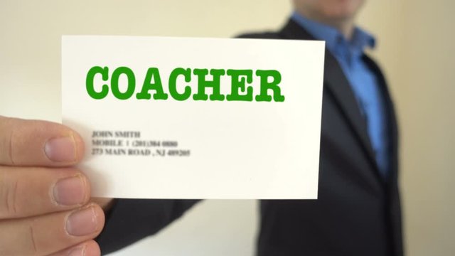 Coacher Present Business Card 2