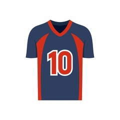 American football jersey icon. Flat illustration of american football jersey vector icon for web design