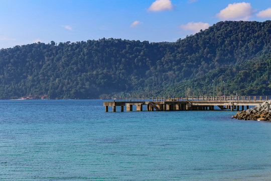Tekek village jetty Tioman Island Malaysia