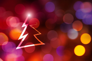 bokeh, albero di natale, luce, sorpresa, magia  © xyz+