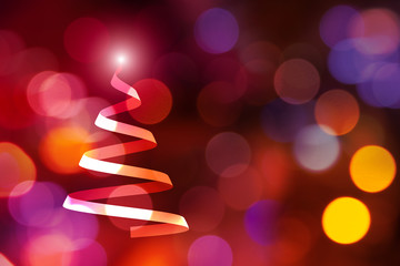 bokeh, albero di natale, luce, sorpresa, magia  © xyz+