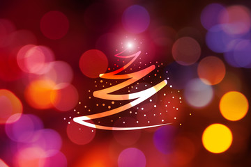 bokeh, albero di natale, luce, sorpresa, magia  © xyz+