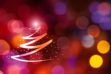 bokeh, albero di natale, luce, sorpresa, magia  © xyz+