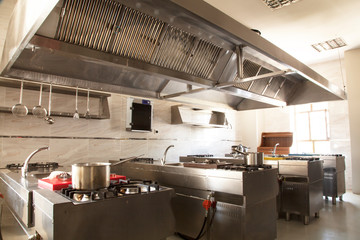 interior of industry kitchen