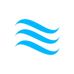 waves icon vector design template