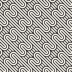 Vector seamless pattern. Modern stylish abstract texture. Repeating geometric tiles.
