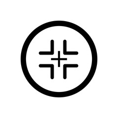 Fototapeta premium Aim target icon vector design template