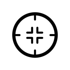 Aim target icon vector design template