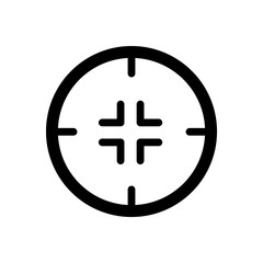 Aim target icon vector design template