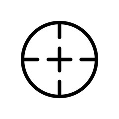 Aim target icon vector design template