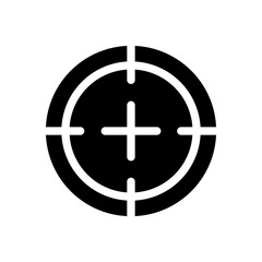 Aim target icon vector design template