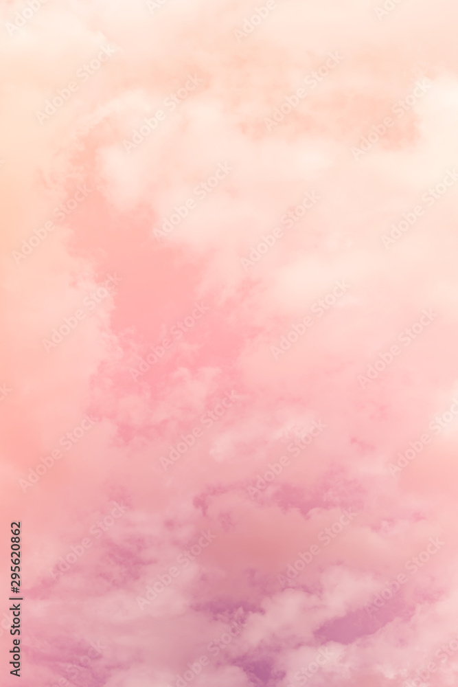 Canvas Prints cloud background with a pastel colour