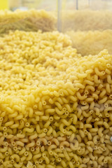 Pasta Vermicelli pasta texture background. filmed in store