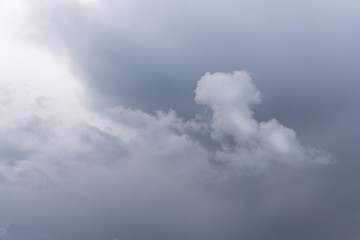 beautiful gray storm clouds, calm colors, impending storm