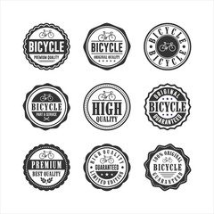 Obraz premium Bicycle shop service Badge Stamp Collection