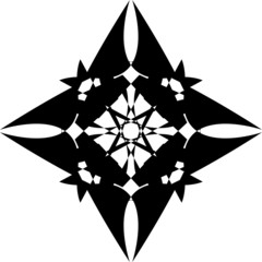 Outline Mandala black and white design coloring book. Decorative round ornament.  Oriental pattern, vector illustration.