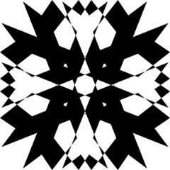 Outline Mandala black and white design coloring book. Decorative round ornament.  Oriental pattern, vector illustration.