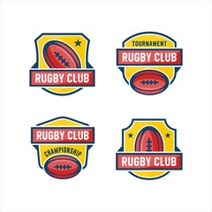 Obraz premium Rugby Club Championship Logos Collection