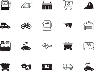transport vector icon set such as: handle, icons, recreation, pixel, lifestyle, supply, wave, boat, contour, cash, side, leisure, antiseptic, mountain, drawing, pipe, transit, luggage, ship