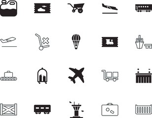 transport vector icon set such as: grey, auto, off, heavy, jerrycan, tech, gas, do, facility, machine, petrol, isometric, fragile, linear, post, tower, port, factory, basket, caution, boat, bottle