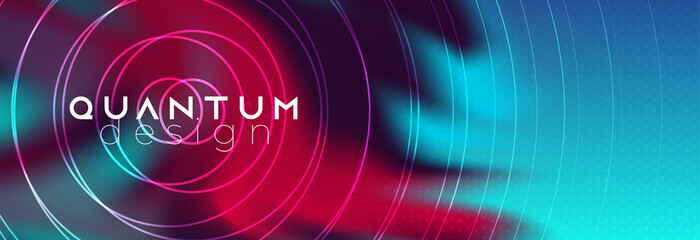 Techno futuristic glowing liquid background vector