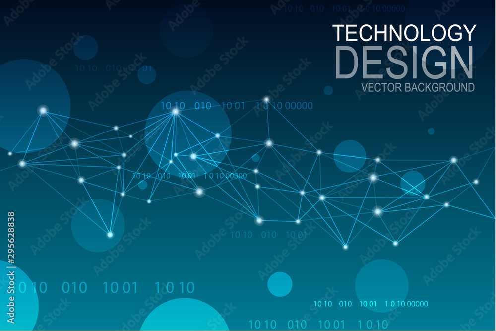 Poster internet connection, abstract sense of science and technology graphic design, abstract image backgro